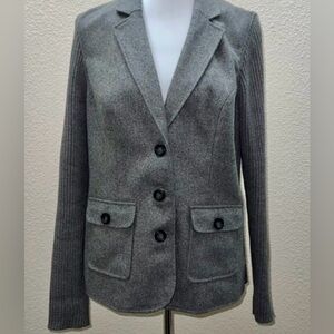 CAbi Wool Blazer Jacket Gray Size Medium